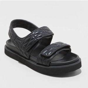 Black Dad Sandals- Size 6.5